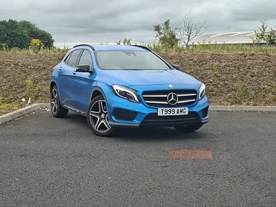Used Mercedes GLA220 AMG line 177 HP (130 kW) 2016 Blue SUV