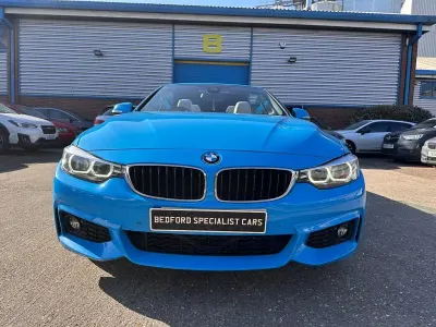 Used BMW 440 Cabriolet M Sport 322 HP (236 kW) 2017 Blue Cabriolet