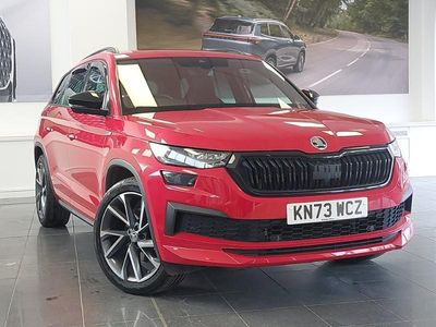 Used Skoda Kodiaq SportLine 200 HP (147 kW) 2023 Red SUV