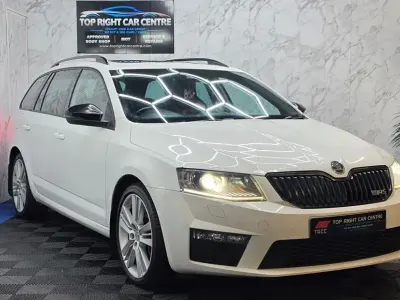 Used Skoda Octavia vRS 184 HP (135 kW) 2014 White Estate