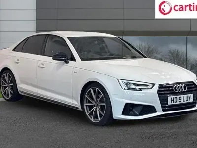 Used Audi A4 Black Edition 150 HP (110 kW) 2019 White Sedan