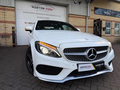 Begagnad Mercedes C220 AMG Line Premium Plus 170 HK (125 kW) 2016 Vit Sportkupé