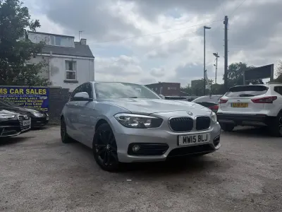 Used BMW 118 Sport Line 150 HP (110 kW) 2015 Silver Hatchback