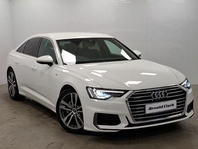 White Used 2018 Audi A6 S-Line Sedan | £20,998 (Fair price)