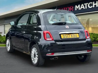 Used Fiat 500 Lounge 69 HP (50 kW) 2017 Black Hatchback