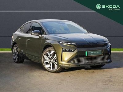 Olive green metallic Used 2025 Skoda Enyaq iV SportLine SUV | £35,495 (Expensive)