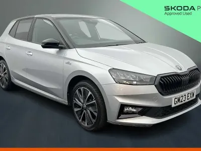 Used Skoda 110 R Monte Carlo 81 HP (59 kW) 2023 Brilliant silver metallic body / black magic pearl effect roof Hatchback