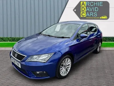 Begagnad Seat Leon SE Dynamic 2018 Blå Halvkombi