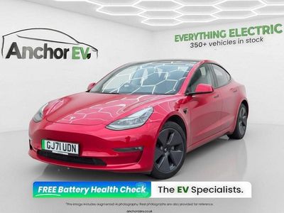 Usado Tesla Model 3 Long Range AWD 366 kW (498 HP) 2021 Vermelho Sedan