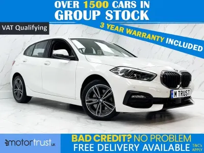 Used BMW 118 Sport Line 136 HP (100 kW) 2021 White Hatchback