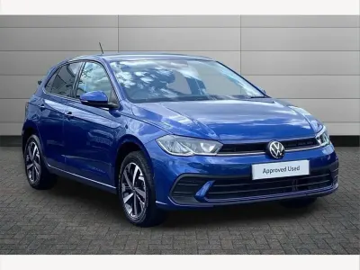 Used VW Polo Match 95 HP (69 kW) 2025 Blue Hatchback