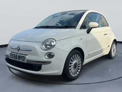 Used Fiat 500 Lounge 69 HP (50 kW) 2008 White Hatchback