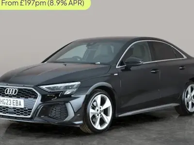 Used Audi A3 S-Line 110 HP (80 kW) 2023 Black Sedan