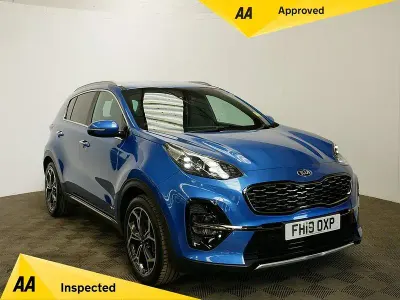 Used Kia Sportage GT-Line 177 HP (130 kW) 2019 Blue SUV