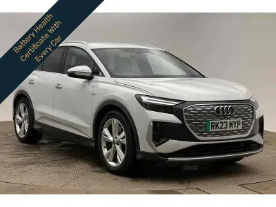 Used Audi Q4 e-tron S-Line 150 kW (204 HP) 2023 White SUV