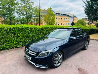 Used Mercedes C300 AMG Line Premium 2017 Blue Sedan