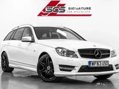Begagnad Mercedes C250 AMG 204 HK (150 kW) 2013 Vit Kombi
