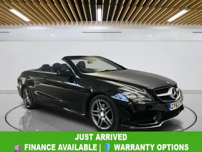 Used Mercedes E220 AMG 170 HP (125 kW) 2014 Black Cabriolet
