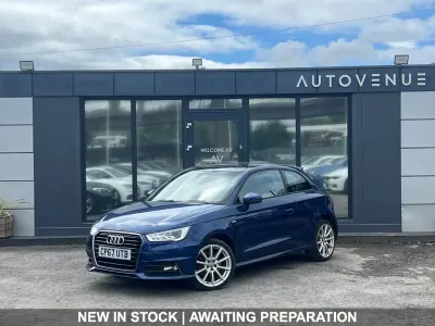 Used Audi A1 S-Line 125 HP (91 kW) 2017 Blue Hatchback
