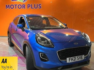 Begagnad Ford Puma Titanium 2021 Blå SUV