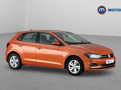 Used VW Polo SE 65 HP (47 kW) 2018 Orange Hatchback
