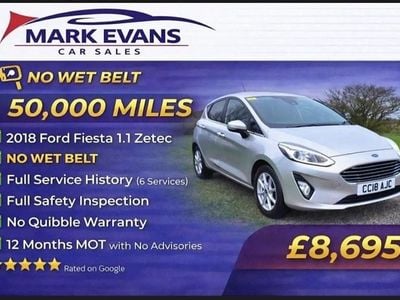 Used Ford Fiesta Zetec 70 HP (51 kW) 2018 Silver Hatchback