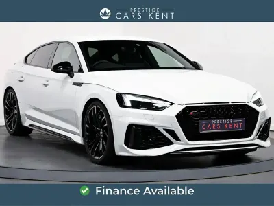 Used Audi RS5 Sportback Advanced 450 HP (330 kW) 2021 White Hatchback
