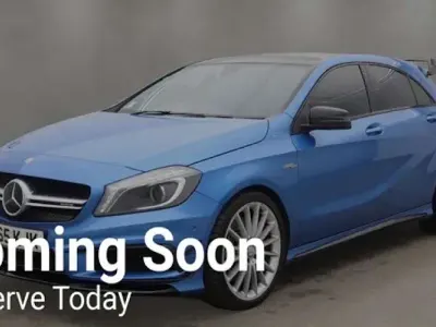 Used Mercedes A45 AMG AMG 360 HP (264 kW) 2015 Blue Hatchback