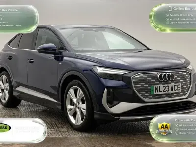 Used Audi Q4 Sportback e-tron S-Line 150 kW (204 HP) 2023 Blue SUV