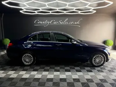 Begagnad Mercedes C200 SE 184 HK (135 kW) 2015 Blå Sedan
