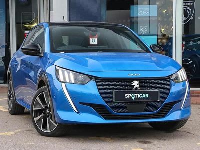Used Peugeot e-208 Premium 100 kW (136 HP) 2022 Blue Hatchback
