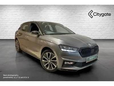 Used Skoda Fabia Monte Carlo 110 HP (80 kW) 2023 Graphite grey metallic body / black magic pearl effect roof Hatchback
