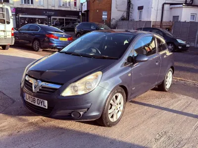 Used Vauxhall Corsa Club 89 HP (65 kW) 2008 Blue Hatchback