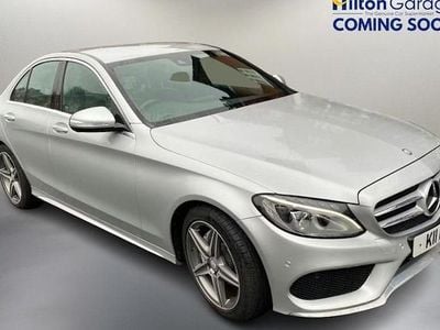 Used Mercedes C220 AMG line 170 HP (125 kW) 2015 Silver Sedan