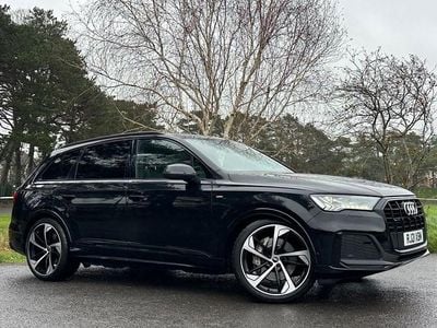 Black Used 2021 Audi Q7 S-Line SUV | £33,990 (A bit pricey)
