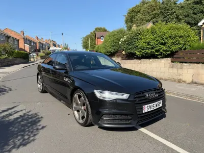 Used Audi A6 Black Edition 190 HP (139 kW) 2015 Black Sedan