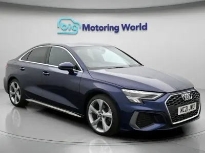 Used Audi A3 S-Line 150 HP (110 kW) 2021 Blue Sedan