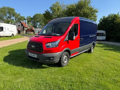 Used Ford Transit 130 HP (95 kW) 2019 Blue Van