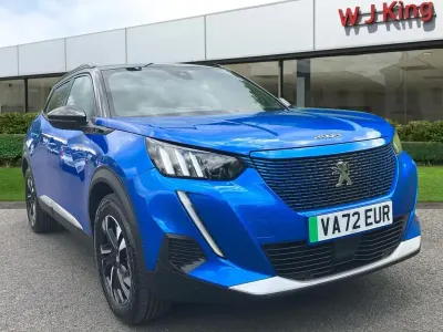 Used Peugeot e-2008 GTi 100 kW (136 HP) 2023 Blue SUV