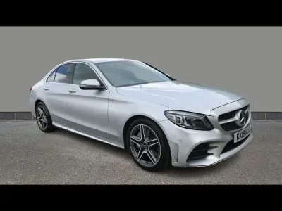Used Mercedes C300 AMG Line Premium 245 HP (180 kW) 2019 Silver Sedan