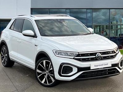 Pure white New 2025 VW T-Roc R-line SUV | £30,999 (Good price)