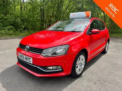 Used VW Polo SE 90 HP (66 kW) 2016 Red Hatchback