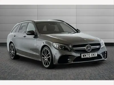 Used Mercedes C43 AMG Premium Plus 385 HP (283 kW) 2021 Selenite grey Estate