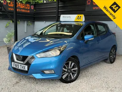 Used Nissan Micra Acenta 90 HP (66 kW) 2019 Blue Hatchback