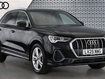 Black Used 2025 Audi Q3 S-Line SUV | £32,190 (Fair price)