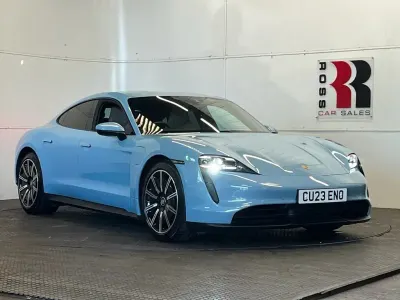 Used Porsche Taycan Performance Package 300 kW (408 HP) 2023 Blue Sedan