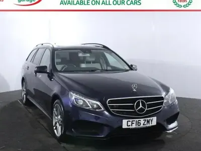 Used Mercedes E220 Premium 177 HP (130 kW) 2016 Blue Estate