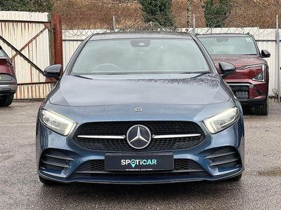 Used Mercedes A180 AMG line 134 HP (98 kW) 2022 Blue Hatchback