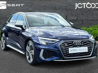 Begagnad Audi S3 Sportback Comfort 306 HK (225 kW) 2022 Blå Halvkombi