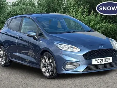 Second-hand Ford Fiesta ST-Line 125 CP (91 kW) 2021 Albastru Hatchback
